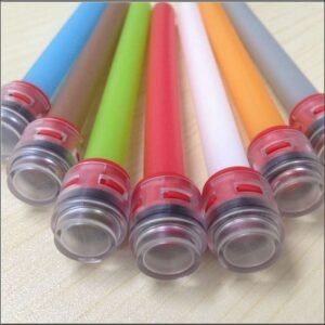 Microduct Straight End Cap, 3 to 27 mm, available in Red, Blue, Clear or Custom Colors
