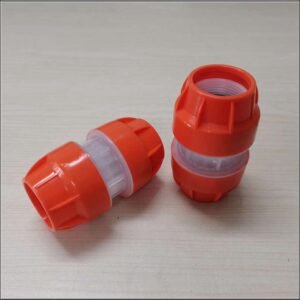 Microduct Straight Connector, Direct buried, 5 to 60.5 mm, Orange