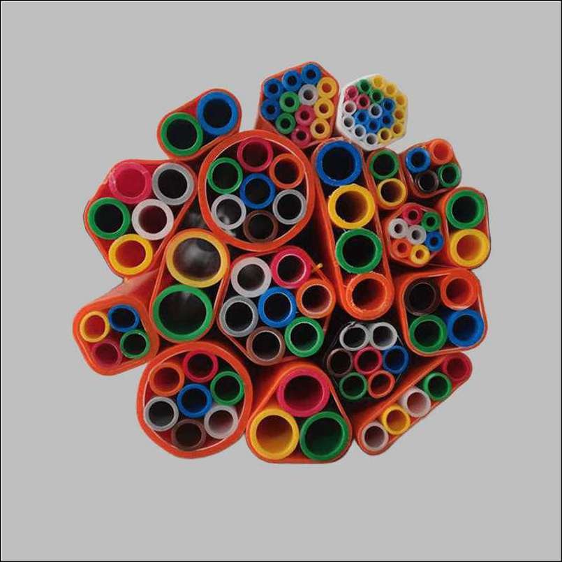 HDPE Microduct Pipe for Air Bowing Fiber Optic Cable, Custom Size and Color Thick Walled Micro Duct - 图片 2